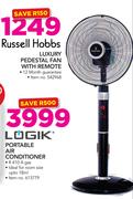Russell Hobbs Luxury Pedestal Fan with Remote