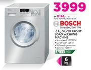 Bosch 6kg Silver Front Load Washing Machine