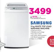 Samsung 9kg White Top Load Washing Machine