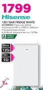 Hisense 120Ltr Bar Fridge White H120RWH