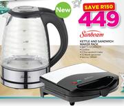 Sunbeam Kettle and Sandwich Maker Pack