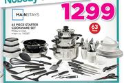 Mainstays 63 Piece Starter Cookware Set