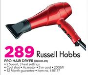 Russell Hobbs Pro Hair Dryer RHHD-20