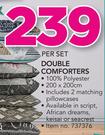 Double Comforters-Per Set