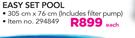 Intex Easy Set Pool 305x76cm Including Filter Pump