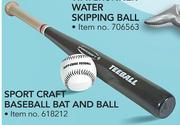 Sport Craft Baseball Bat And Ball