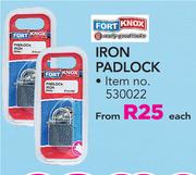 Fort Knox Iron Padlock-Each