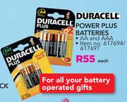 Duracell Power Plus Batteries-Each