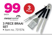 Magamaster 3 Piece Braai Set
