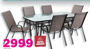Out & About 7 Piece Textilene Patio Set-Per Set