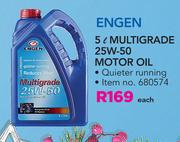 Engen 5Ltr Multigrade 25W-50 Motor Oil