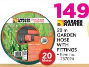 Garden Master 20m Garden Hose With Fittings