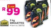 Camp Master 5kg Briquettes-For 3