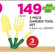 Lasher 3 Piece Garden Tool Set