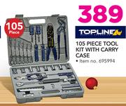 Topline 105 Piece Tool Kit With Carry Case