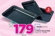 Mainstays 3 Piece Roasters-Per Set