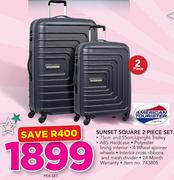 American Tourister Sunset Square 2 Piece Set-Per Set