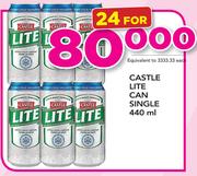 Castle Lite Can Single-24 x 440ml
