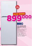 KIC 170Ltr White Top Freezer Fridge 5181