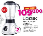 Logik 2 In 1 Blender Grinder RSH-245611-01