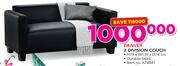 Denver 2 Divison Couch 79x139x78cm