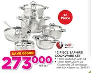 Tissolli 12 Piece Saphire Cookware Set