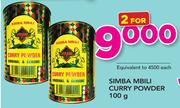Simba Mbili Curry Powder-2x100g