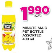 Minute Maid Pet Bottle Assorted-400ml