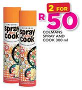 Colmans Spray And Cook-2x300ml