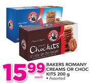 Bakers Romany Creams Or Choc Kits-200g Each