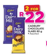 Cadbury Chocolate Slabs-2x80g