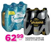 Savannah Dark Or Loco NRB-6x330ml Each