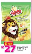 Simba Potato Chips-3 x 125g