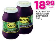 Koo Sliced Or Grated Beetroot-780g Each