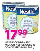 Nestle Condensed Milk Or Nestle Gold X Condensed Milk-385g Each