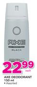 Axe Deodorant Assorted-150ml