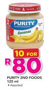Purity 2nd Foods Assorted-10x125ml