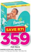 Pampers Active Baby Mega Box-Per Pack