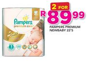 Pampers Premium Newbaby-2x22's