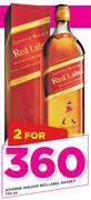 Johnnie walker Red Label Whisky-2 x 750ml