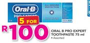 Oral B Pro Expert Toothpaste Assorted-5x75ml