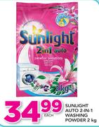 Sunlight Auto 2-In-1 Washing Powder-2Kg
