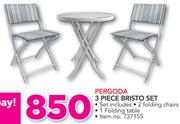 Pergoda 3 Piece Bristo Set