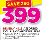 Beverly Hills Assorted Double Comforter Sets-Per Set