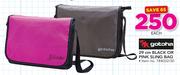 Gotcha 29cm Black Or Pink Sling Bag-Each