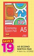 Dala A5 Econo Sketch Pad