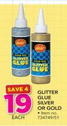 Dala Glitter Glue Siver Or Gold-Each