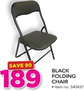 Black Folding Chair
