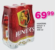 Hunters Gold 6 Pack-330ml