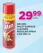 Mr.Min Multi Surface Cleaner Regular Spray Can-400ml